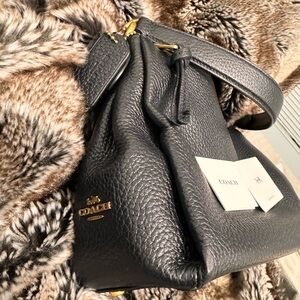 Coach Black Leather Women's Bag
